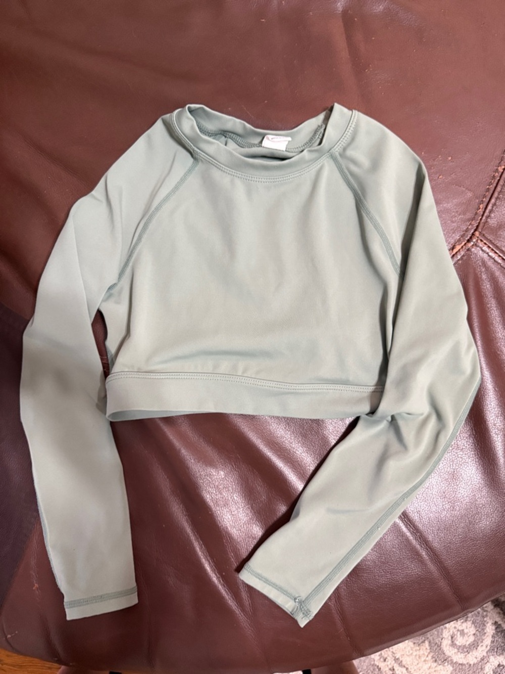 SHEIN Light Sage Crewneck Active Top and bottom